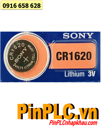 Sony CR1620, Pin đồng xu 3v lithium Sony CR1620 chính hãng /Xuất xứ Indonesia